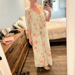 NWT H&M Chiffon Floral Maxi Dress